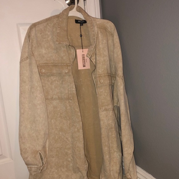 Missguided Jackets & Blazers - Cream Denim jacket